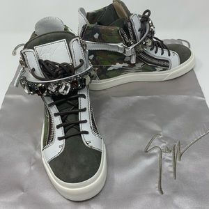 Giuseppe Zanotti London Camo High Top Sneakers